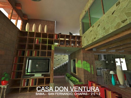 CASA HABITACION DE ADOBE, DON VENTURA, CHIAPAS.-BAMA 2012